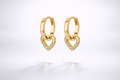 Holding On Heart Earrings