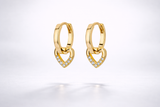 Holding On Heart Earrings