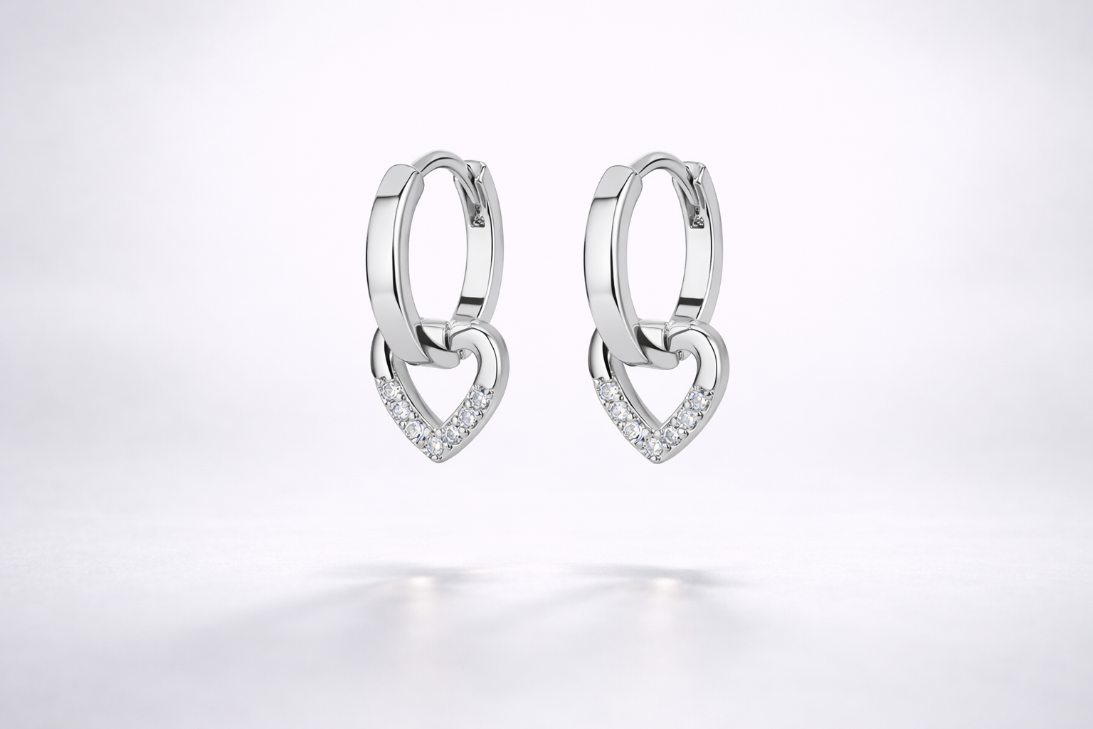 Holding On Heart Earrings