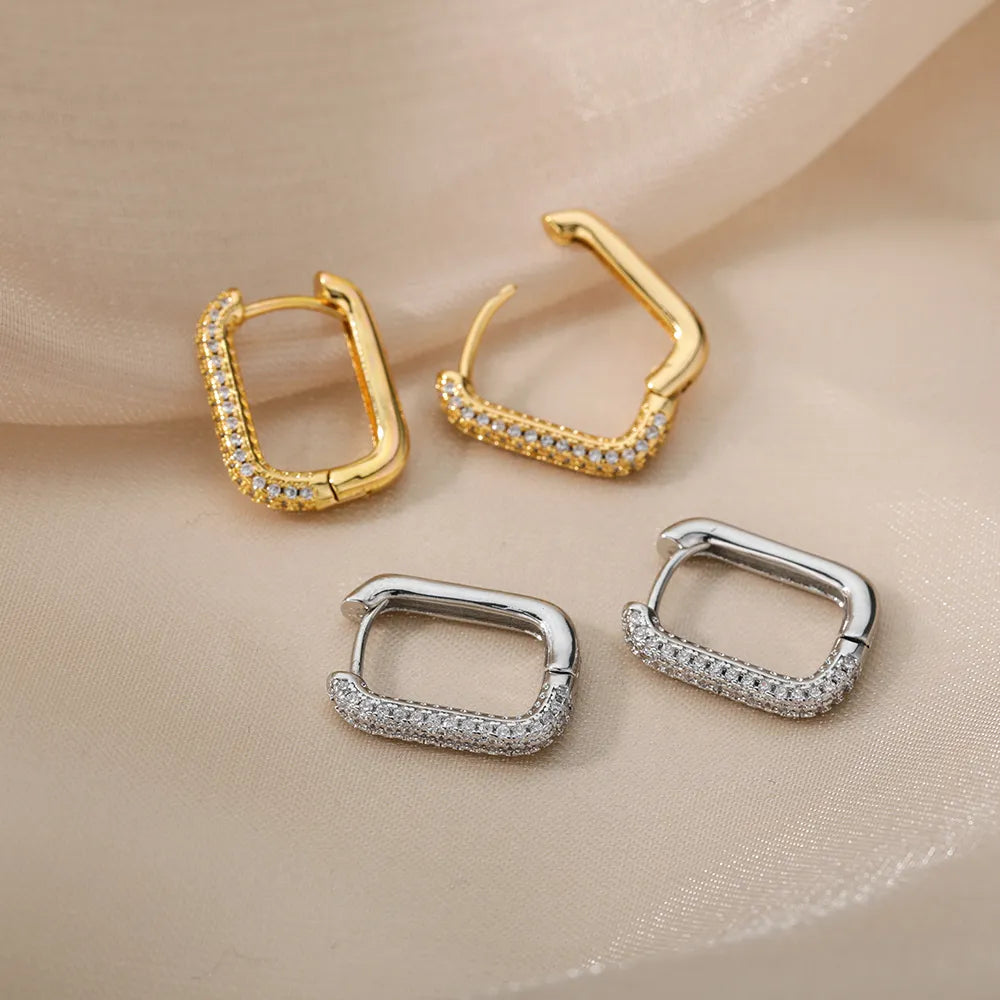 Square Hoop Earrings